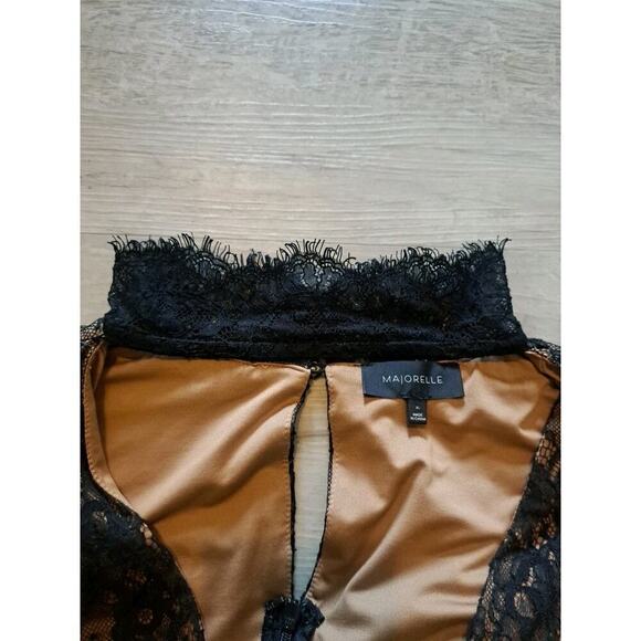 Majorelle Revolve CALISTO Black Nude Lace Body Jumpsuit XL ASO KELLIE BARRETT - Picture 11 of 13